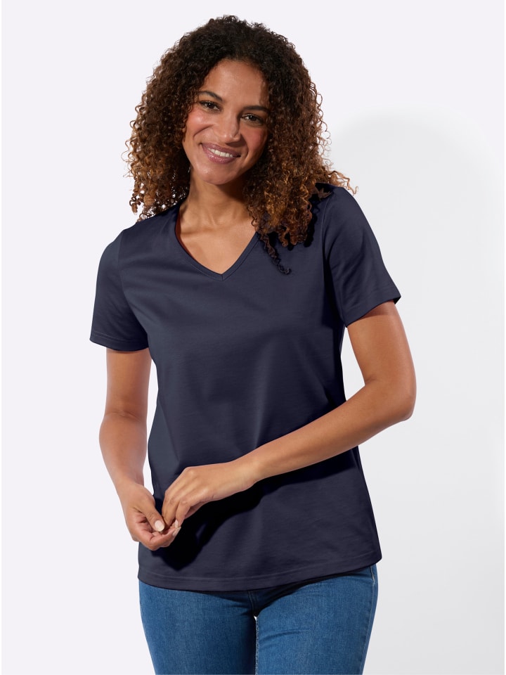 

Рубашка с короткими рукавами темно-синего и экрю цвета WITT WEIDEN