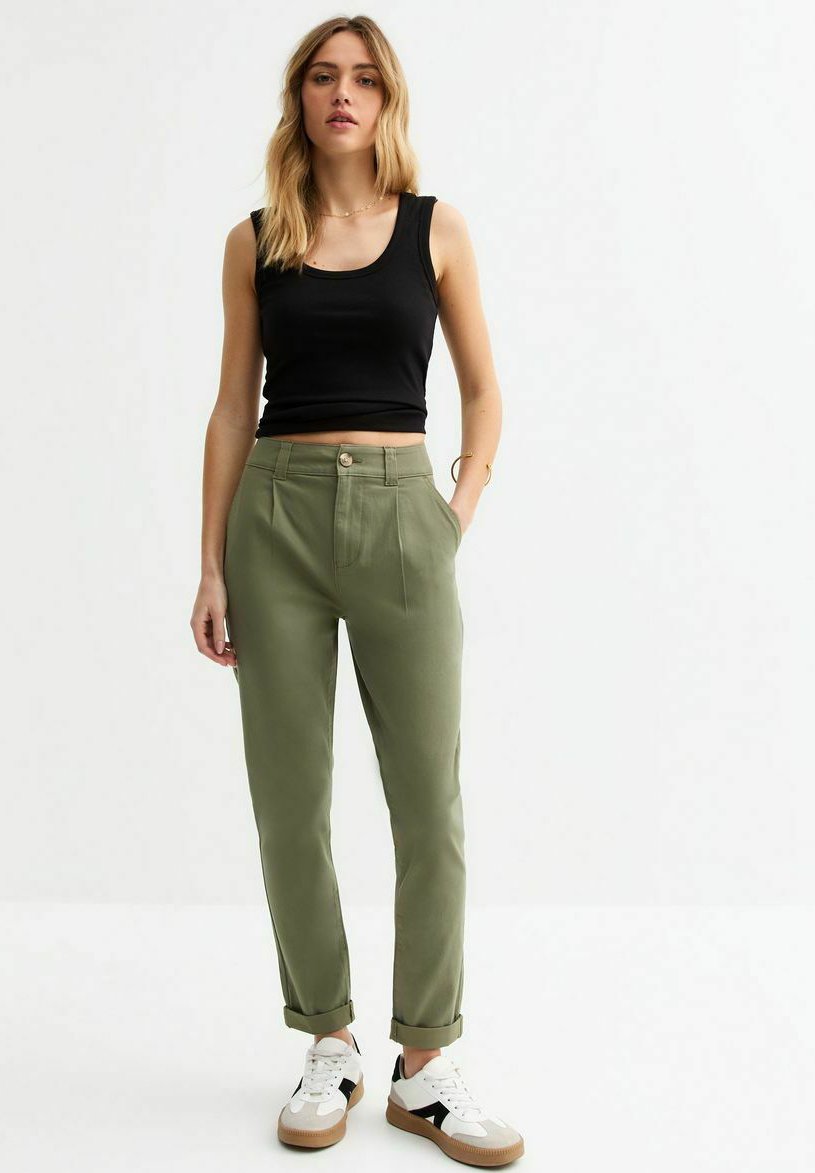 

Чиносы TAPERED LEG CHINO New Look, хаки