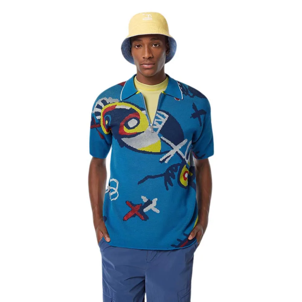

Поло с коротким рукавом Scotch & Soda Abstract Island, синий