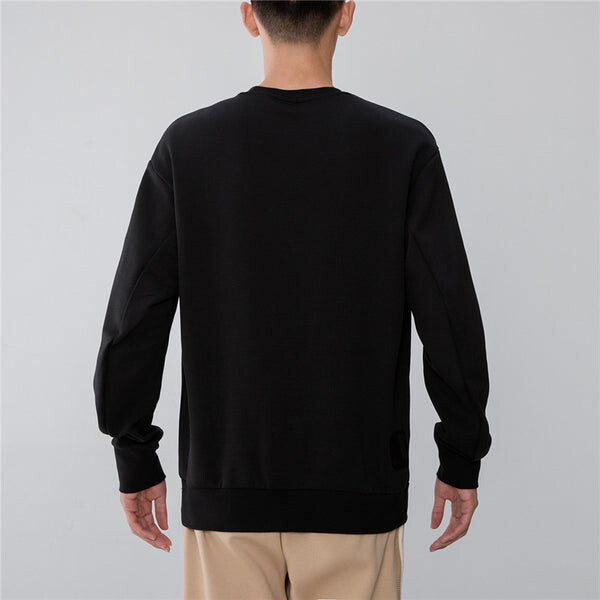 Толстовка Men's adidas Athleisure Casual Sports Pullover Round Neck Black, черный — фото 3