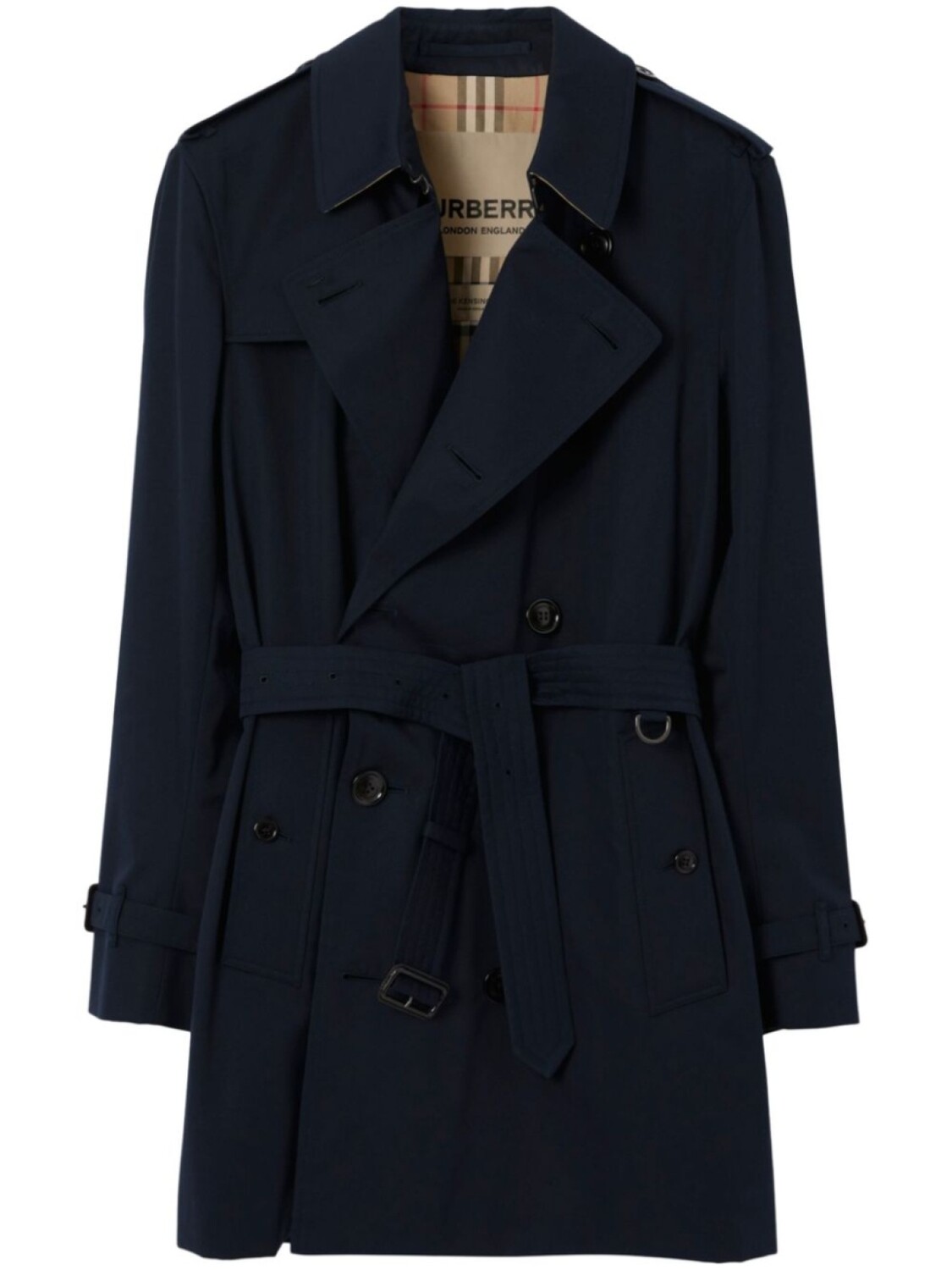 

Burberry пальто Kensington Heritage, синий