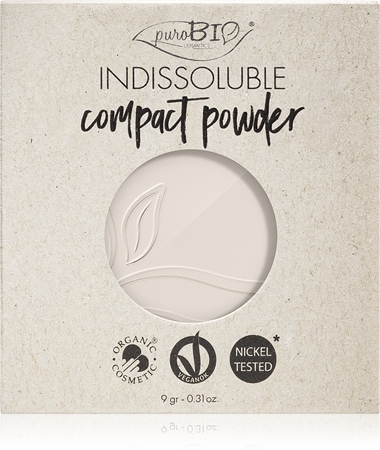 

Порошок в компакте заполнение puroBIO Cosmetics Indissouble, T00 9 g