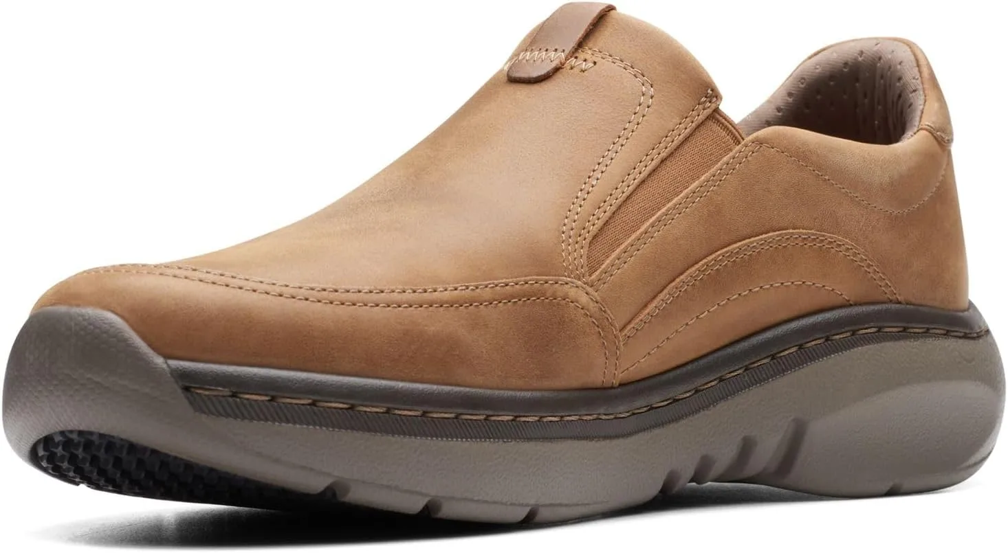 Мужские домашние лоферы Clarks Pro Step изготовлены из высококачественной кожи — фото 3