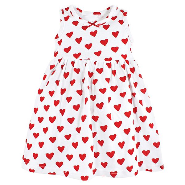 Комплект из платья и кардигана для девочки, red hearts Hudson Baby — фото 4