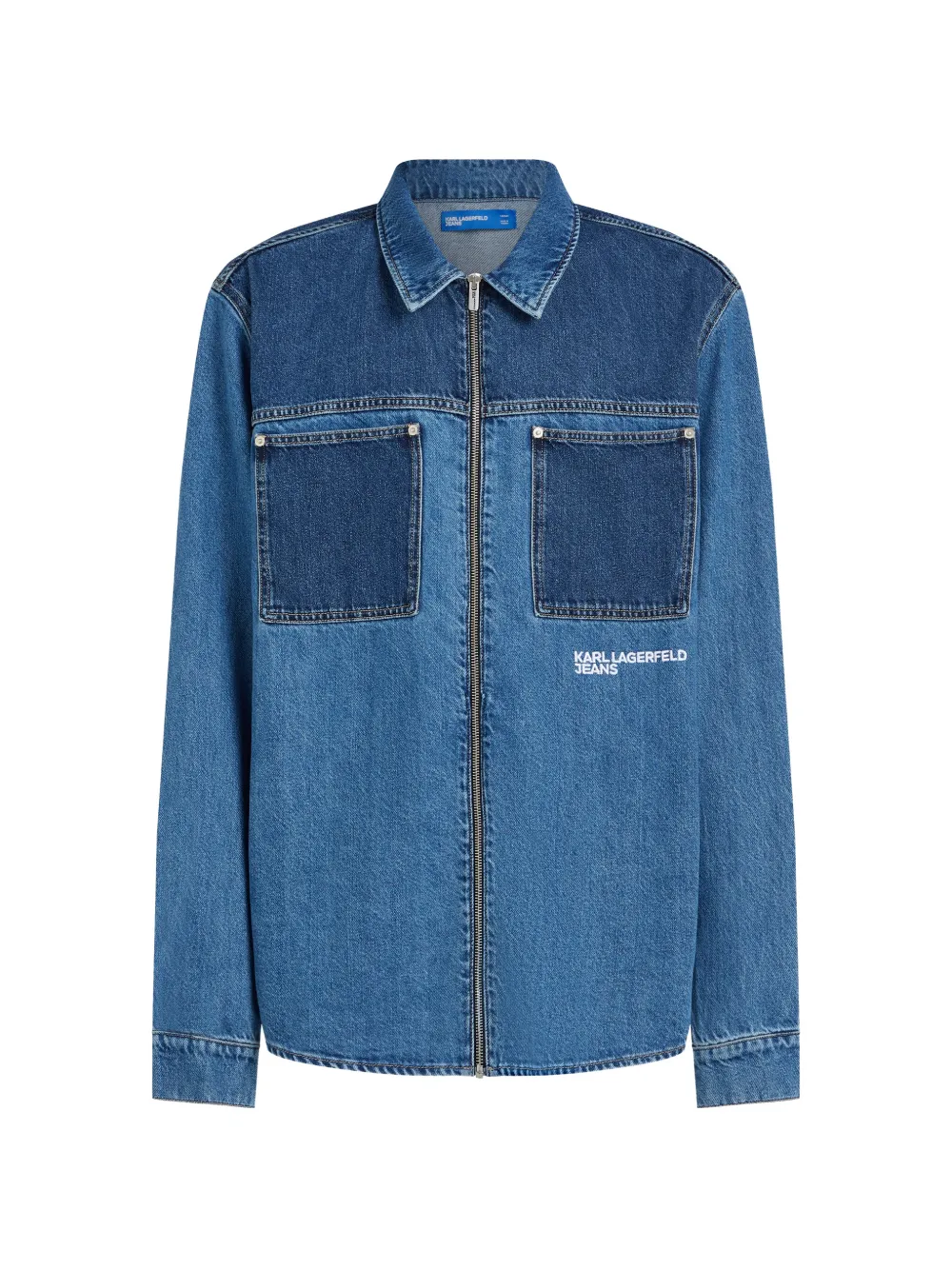 

Рубашка с карманами Karl Lagerfeld Jeans, синий