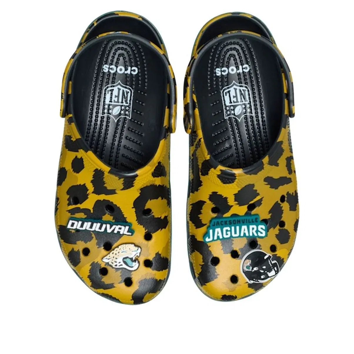 Сабо Crocs x NFL 26 Classic Clog Jacksonville Jaguars 'Yellow' 213169-90H, желтый — фото 2