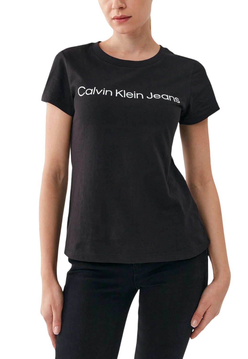 

Футболка женская Calvin Klein Jeans с принтом, черный
