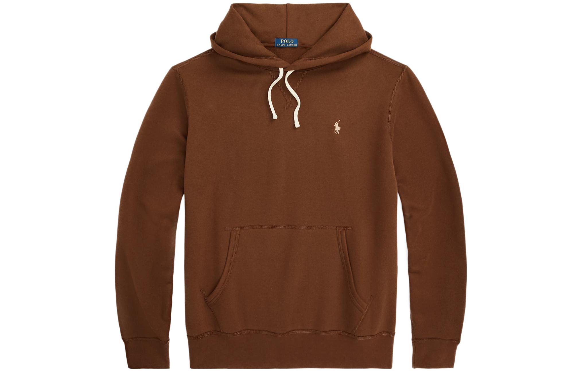 

Худи с длинным рукавом и вышитым логотипом Polo Ralph Lauren, коричневый