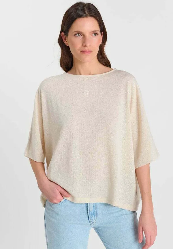 

Простая футболка дрю Le Temps Des Cerises, Blanc, Белый, Простая футболка дрю Le Temps Des Cerises, Blanc