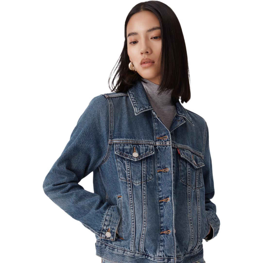 

Levis Джинковая куртка женская светло-голубая