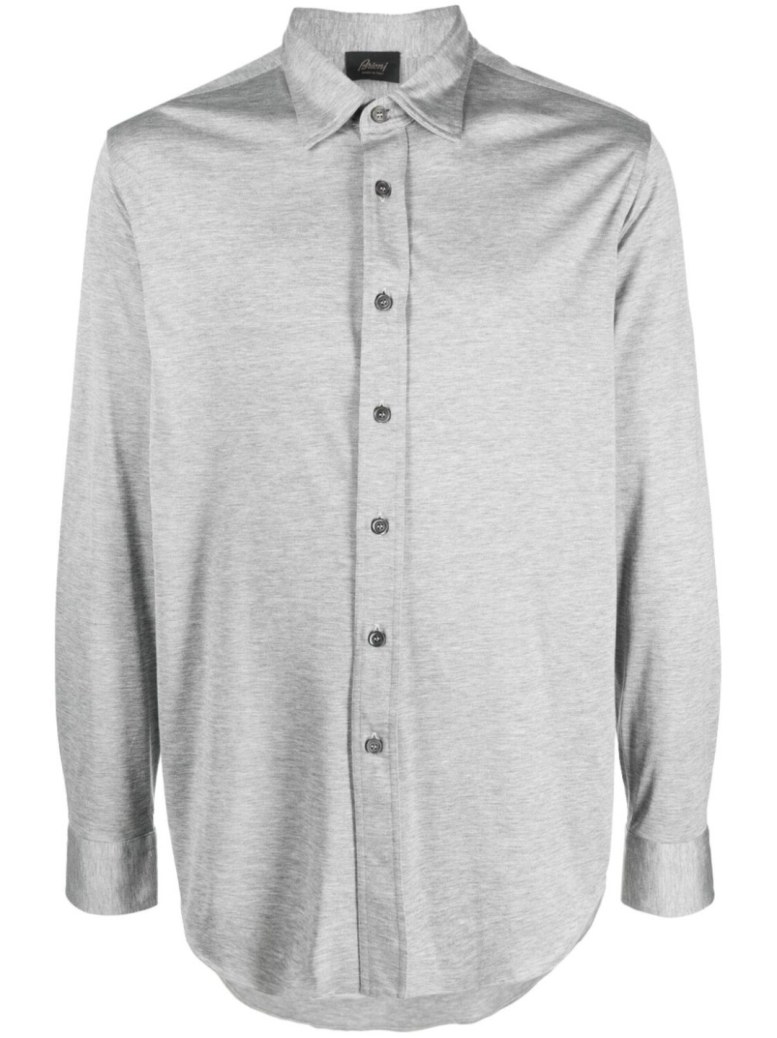

Brioni рубашка с меланжевым эффектом, серый