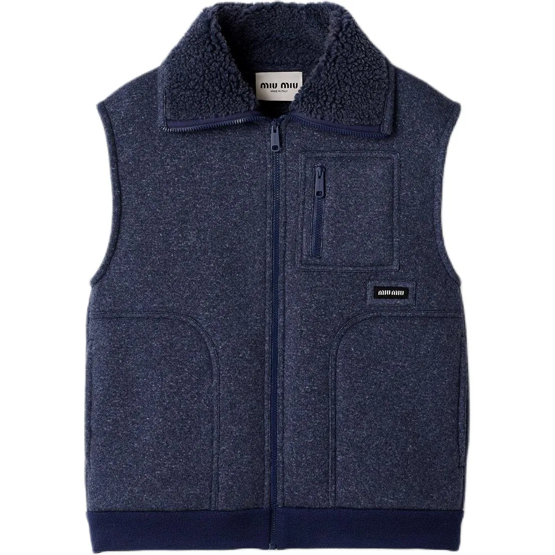 Жилет MIU MIU Uniform Blue