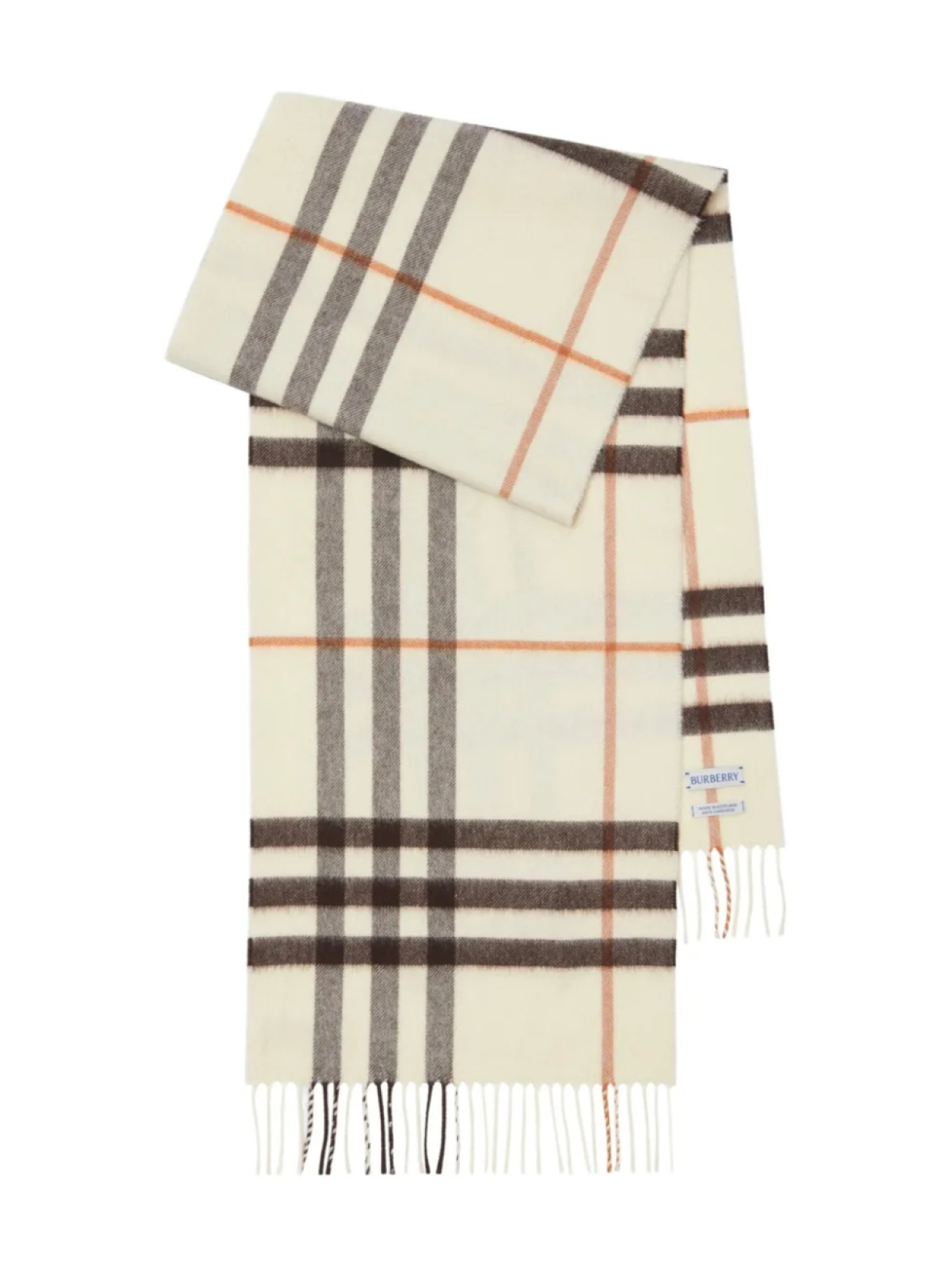 

Burberry шарф в клетку, белый