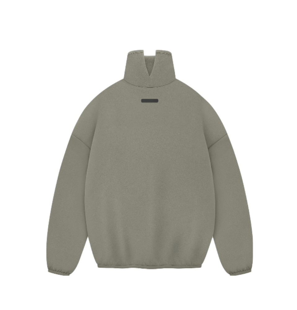 Adidas x Fear of God Athletics Suede Fleece Mock Neck 'Clay' — фото 2