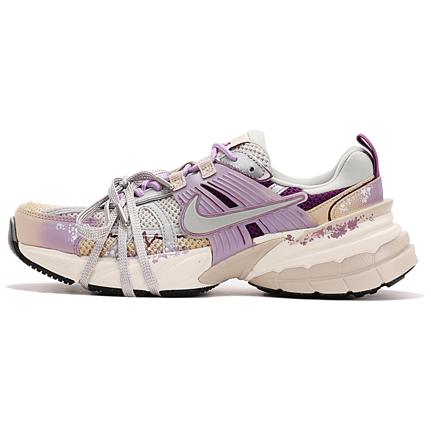 

Кроссовки для бега V2K Run женские с низким верхом фиолетово-коричневые Nike