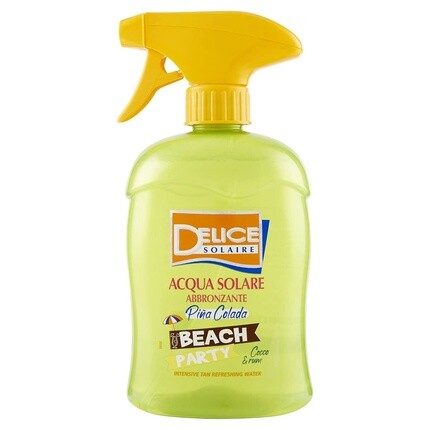 

Bronze Solar Water Beach Party Piг±A Colada 500 мл Вода для загара для мгновенной свежести - дерматологически протестировано, Delice Solaire