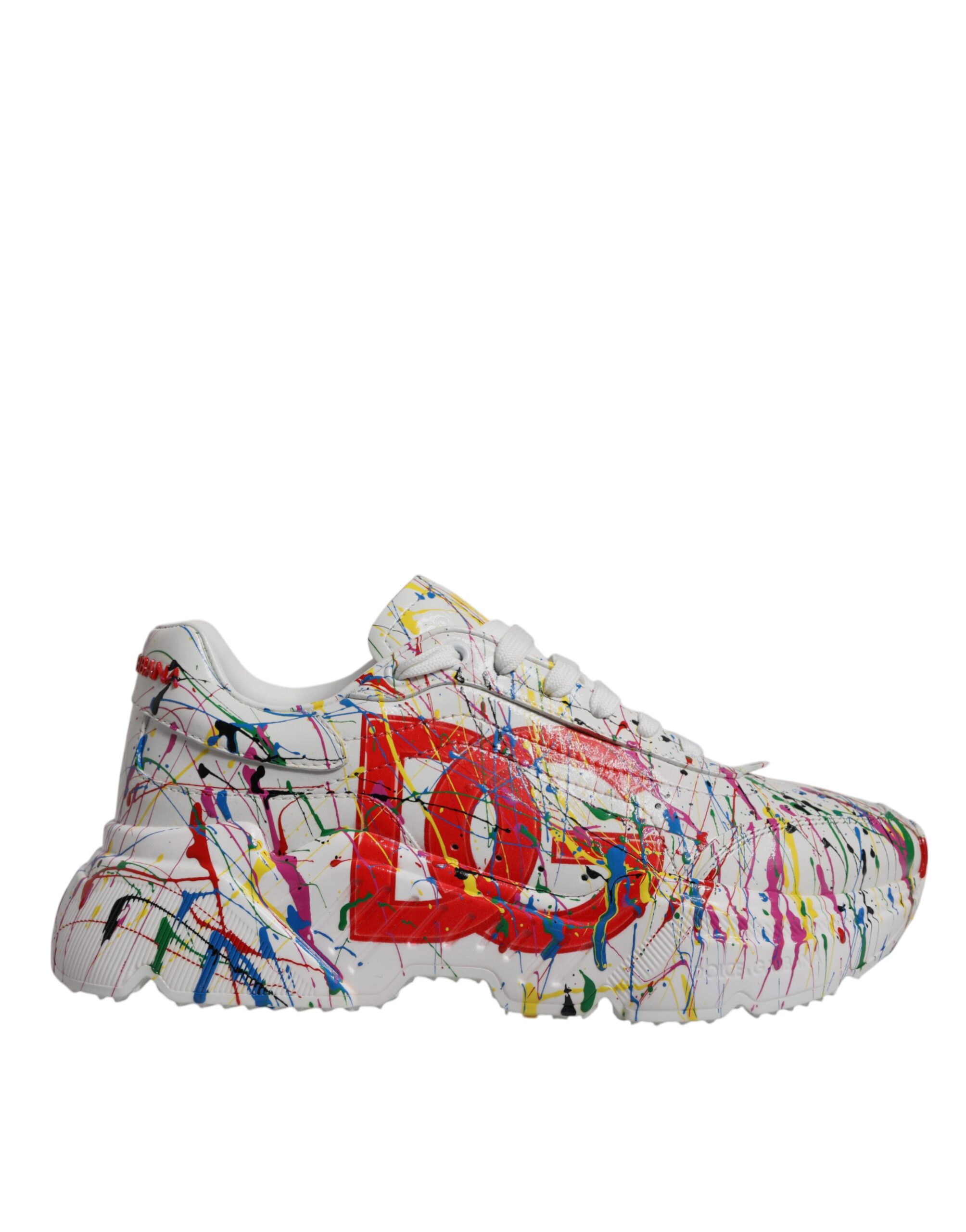 

Белые кроссовки Daymaster с ручной росписью Dolce & Gabbana