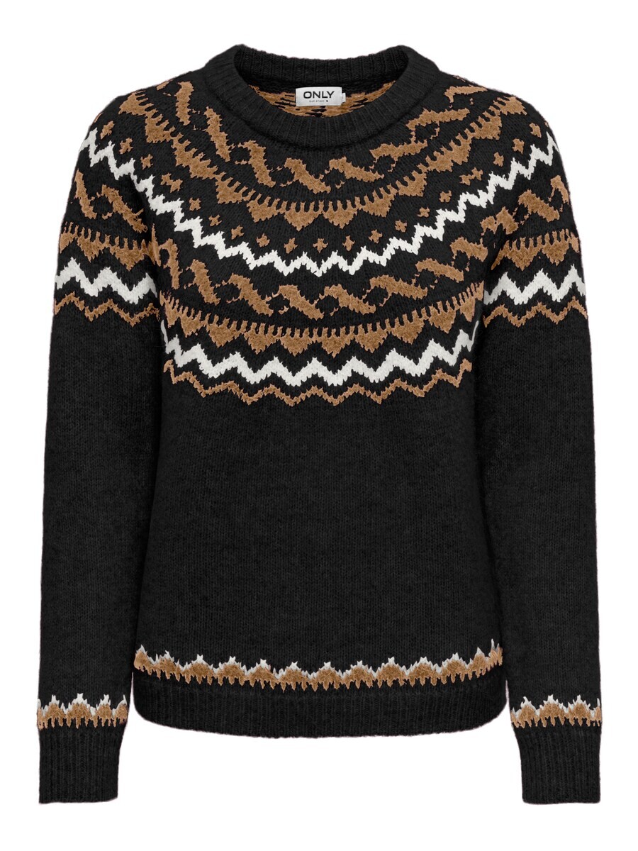 

Тонкий вязаный свитер ONLY Sweater ONLISLE, черный