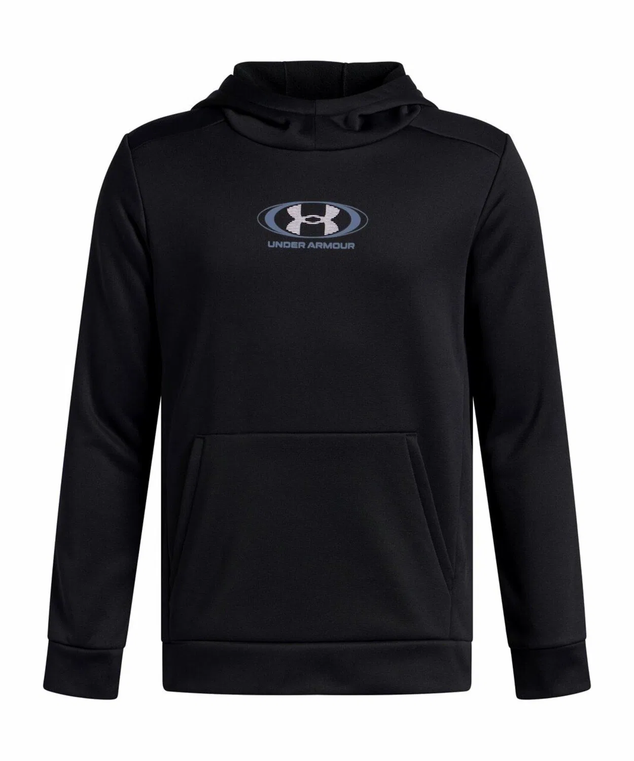 Флисовая худи с логотипом Under Armour для детей, чёрный