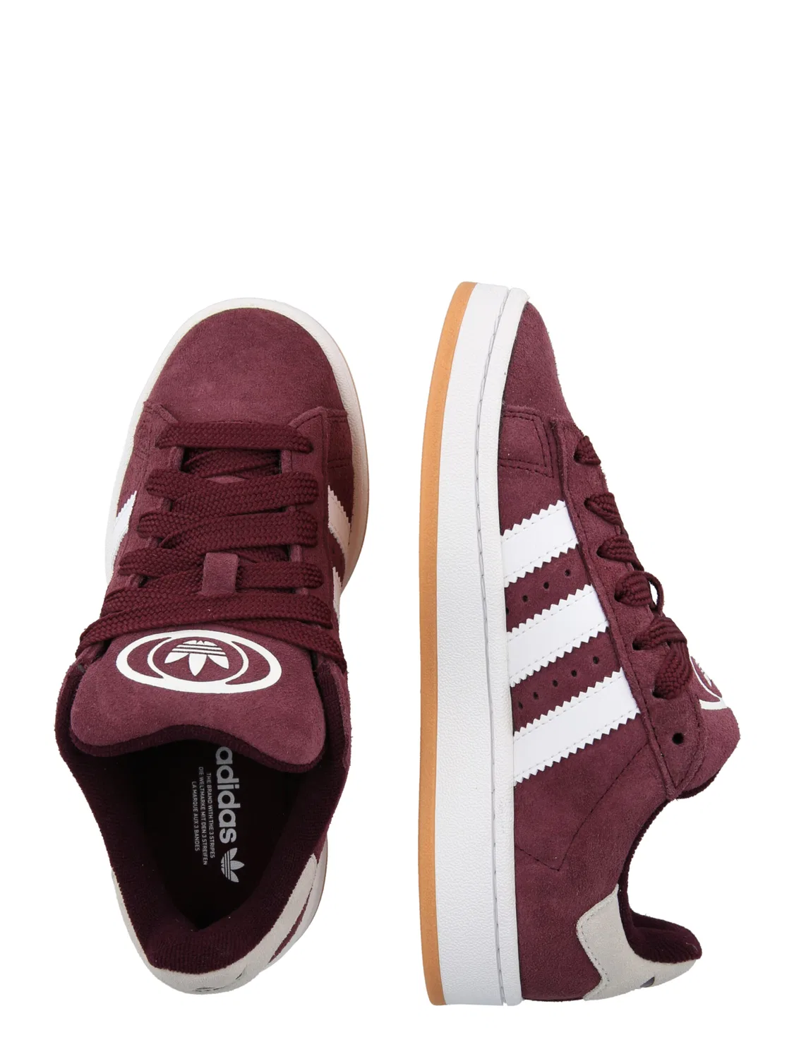 Кроссовки Adidas Originals Campus 00s каштаново-коричневого цвета — фото 2