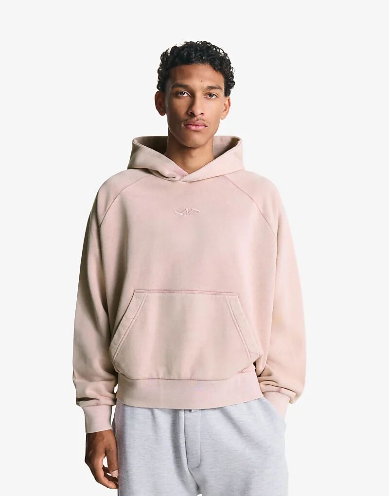 

Толстовка Bershka Boxy fit в розовом цвете