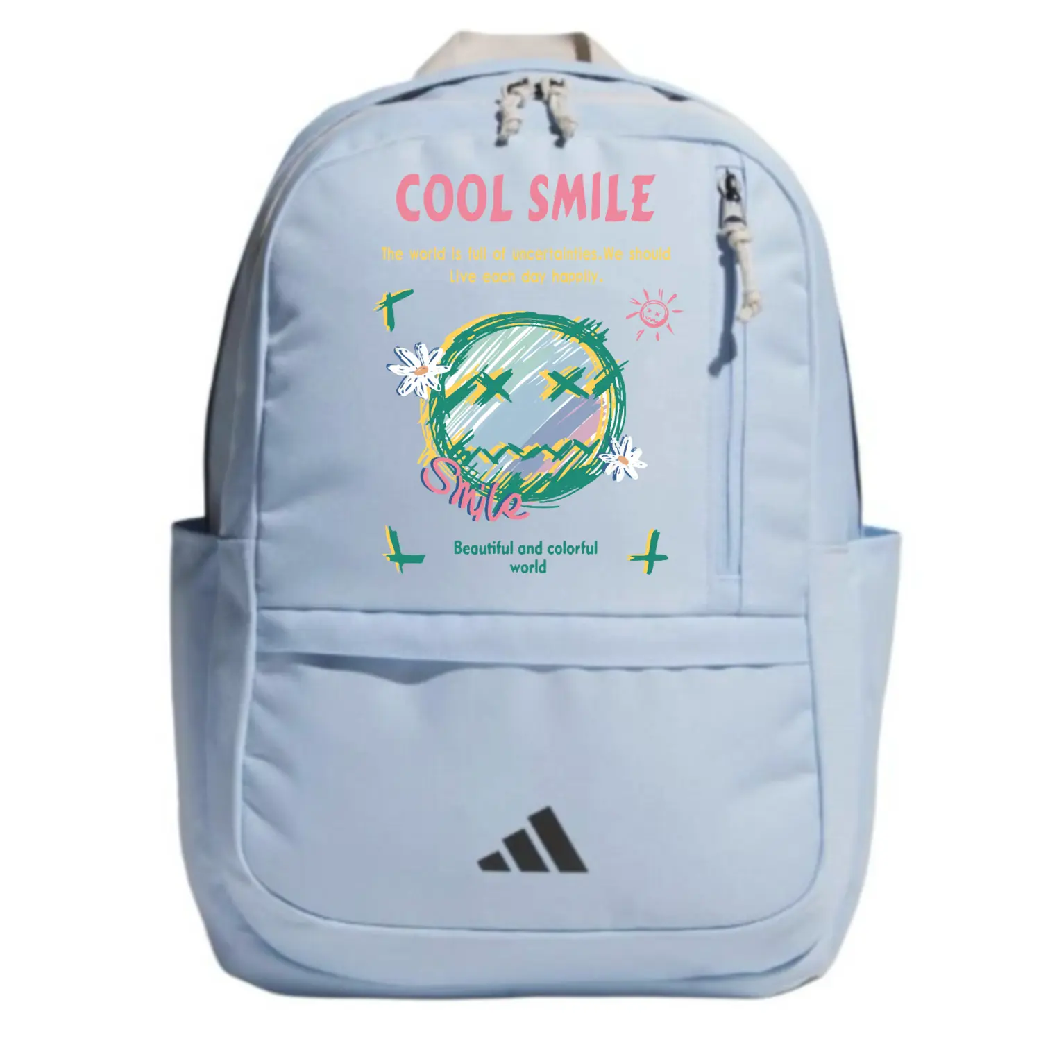 

Adidas Тканевый рюкзак унисекс глянцевый синий, Smile