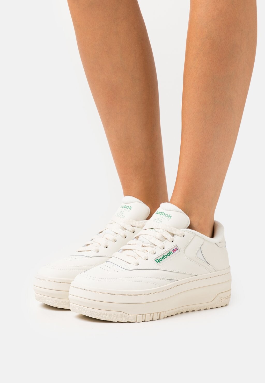 

Кеды Reebok CLUB EXTRA, цвет Chalk/Glen Green