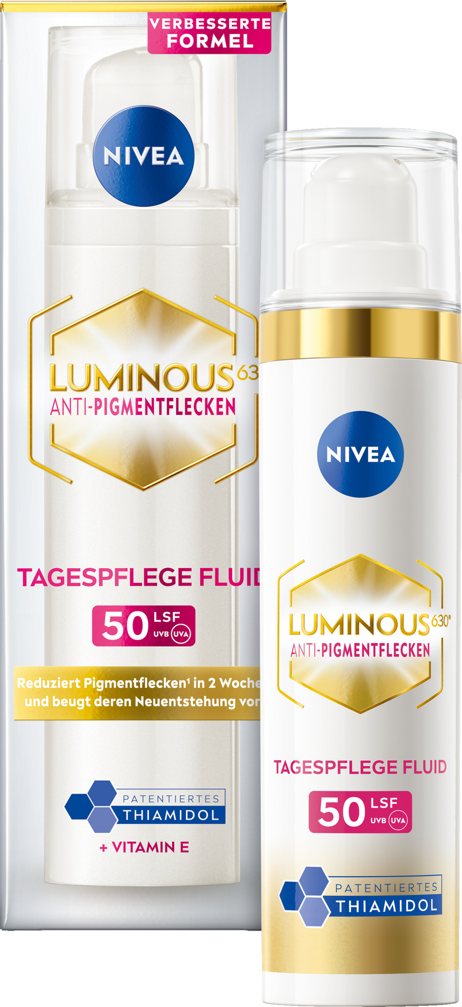 Флюид Nivea — Дневной Cellular Luminous 630 Anti-Pigmentflecken Tagespflege Fluid LSF50 — фото 3