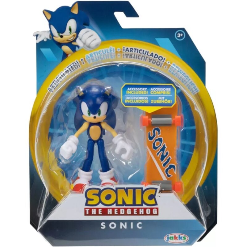 

Sonic The Hedgehog Jakks Pacific Движимая Звуковая Фигурка + Скейборд