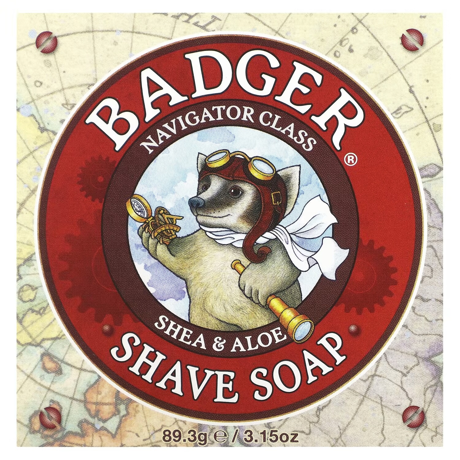

Мыло для бритья Badger Company Navigator Class Shea & Aloe 3,15 унции (89,3 г)