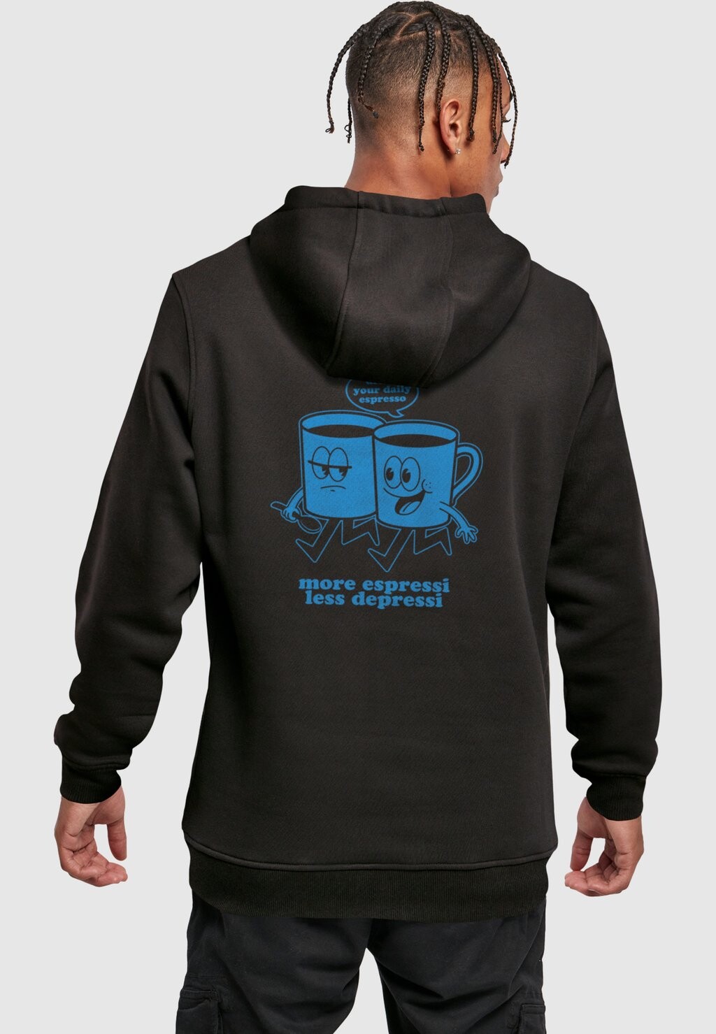 

Толстовка с капюшоном MORE ESPRESSI Mister Tee, черный