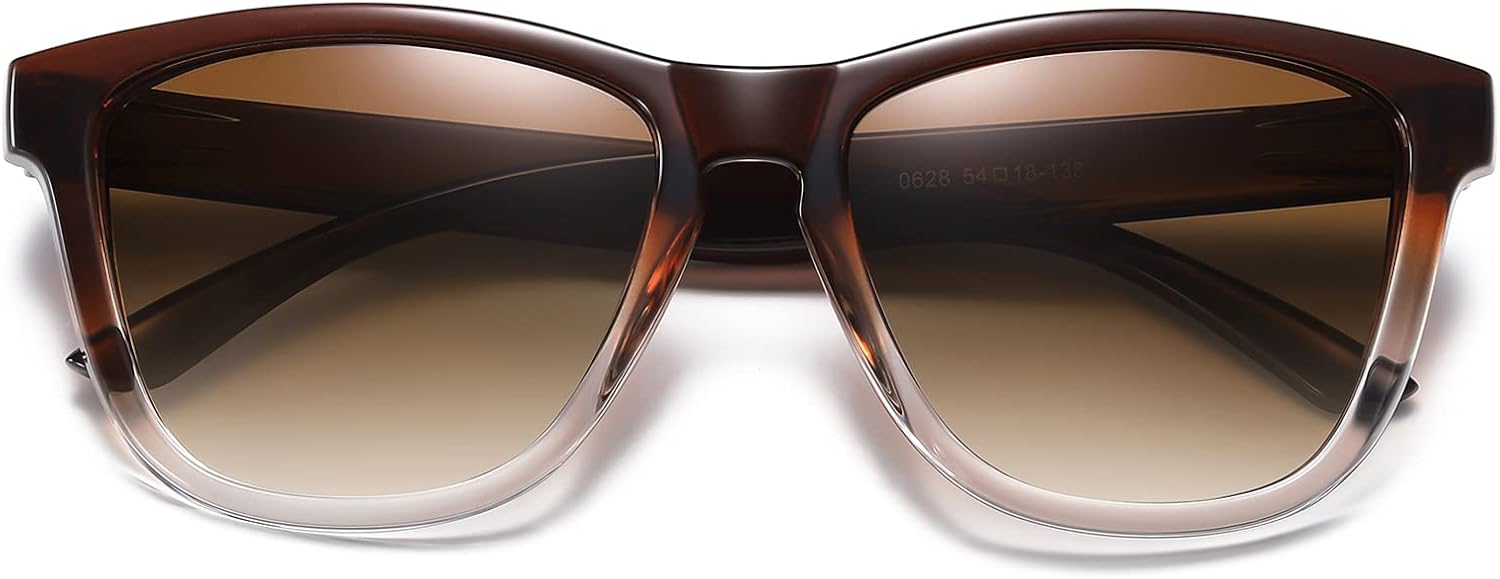 

Солнцезащитные очки DANAMY для женщин, поляризованные, модные, дизайнерские, с зеркальными линзами и защитой от УФ-излучения UV400, A3-gradient Brown Frame / Brown Lens