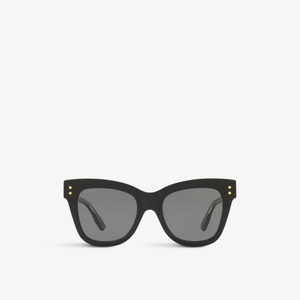 

Солнцезащитные очки GG1082S из ацетата кошачьего глаза Gucci, черный