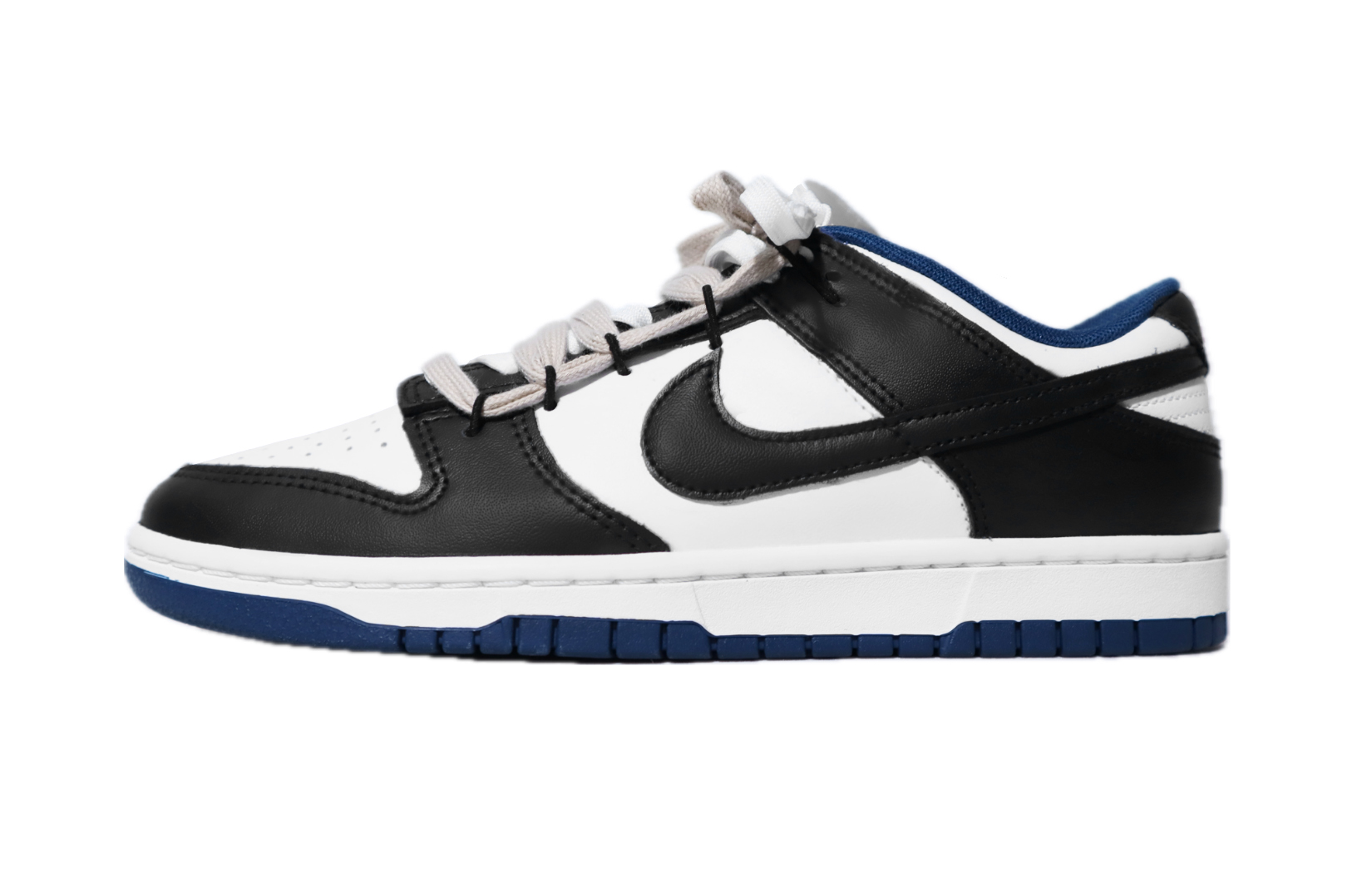 

Кроссовки Nike Dunk Skateboarding Shoes Men Low-top Blue, Black, White, темно-синий