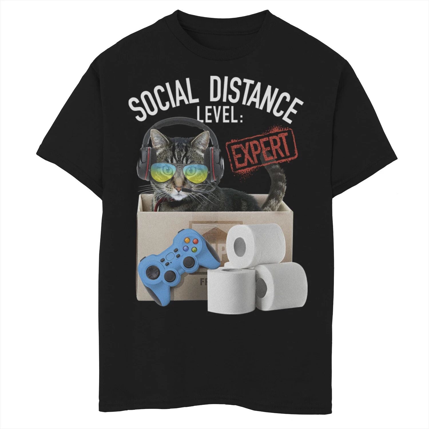 

Футболка с графикой Fifth Sun Social Distance Level Expert для мальчиков 8–20 лет Licensed Character