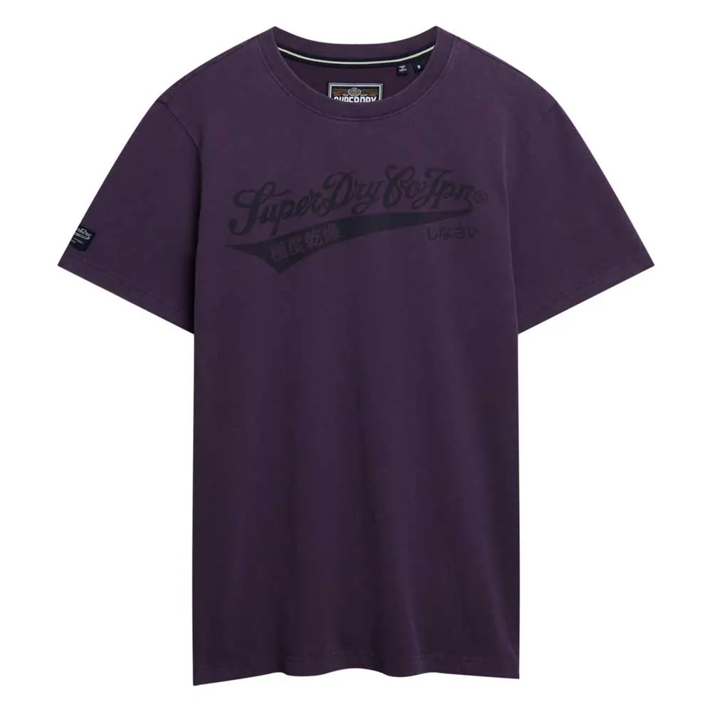 

Футболка с коротким рукавом Superdry Heritage Brand Relaxed Fit, фиолетовый