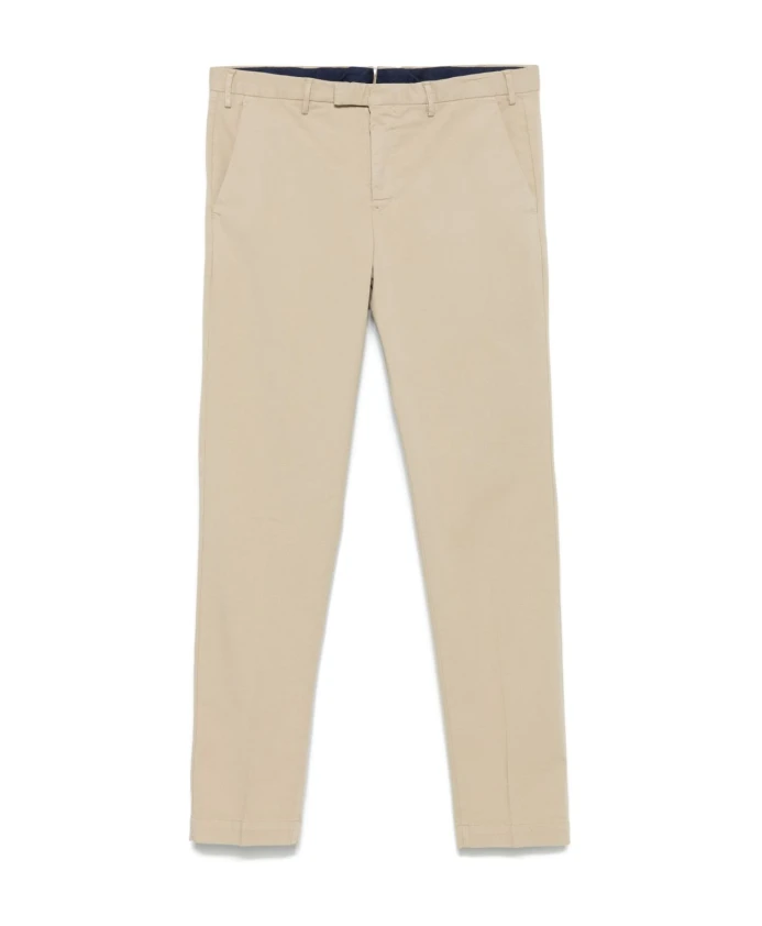 

Бежевые классические брюки, стиль smart casual Pt Torino, бежевый