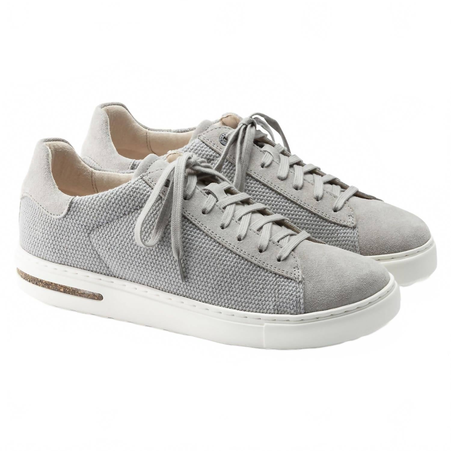 Женские кроссовки Bend Low из замши и ткани в сером цвете Whale Grey Birkenstock