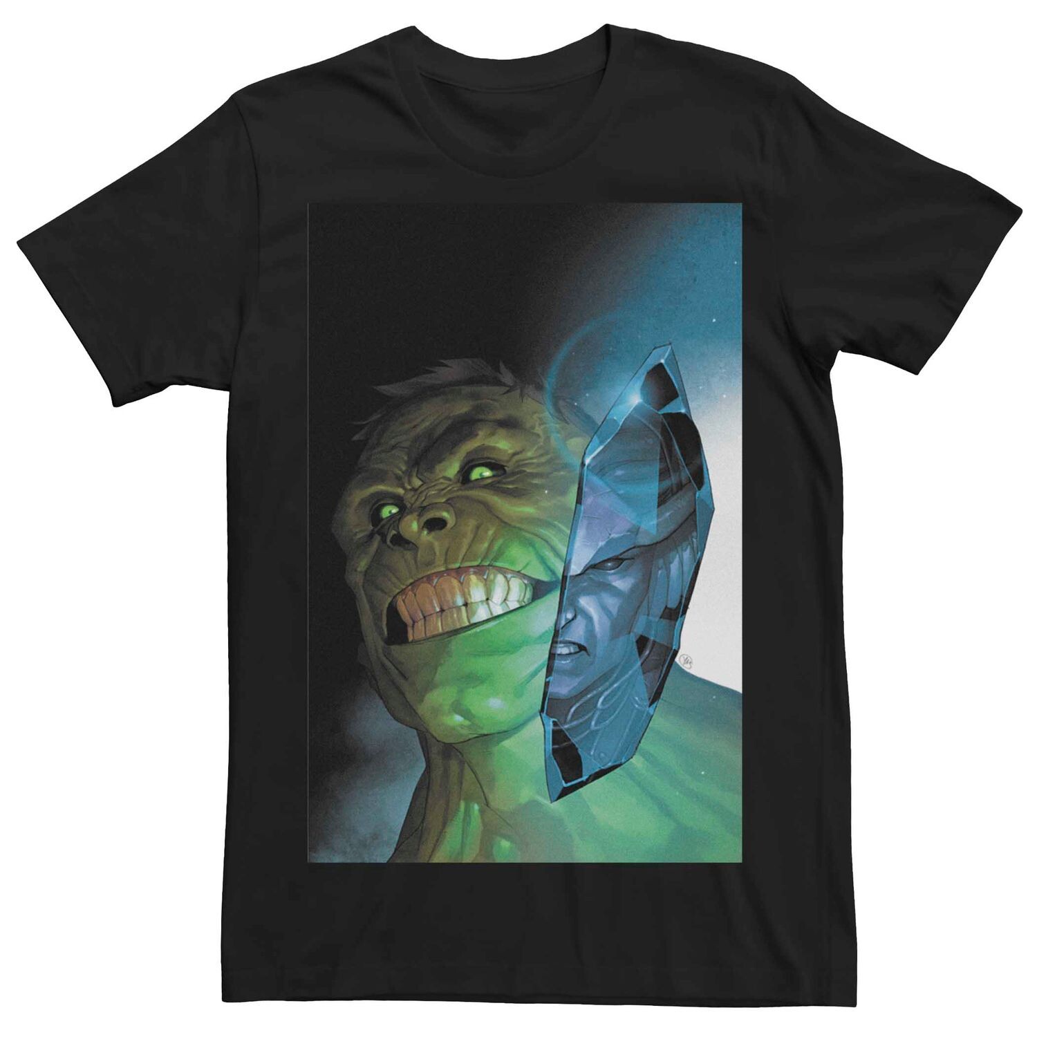 

Мужская футболка с обложкой комиксов Marvel's Hulk Grin Licensed Character
