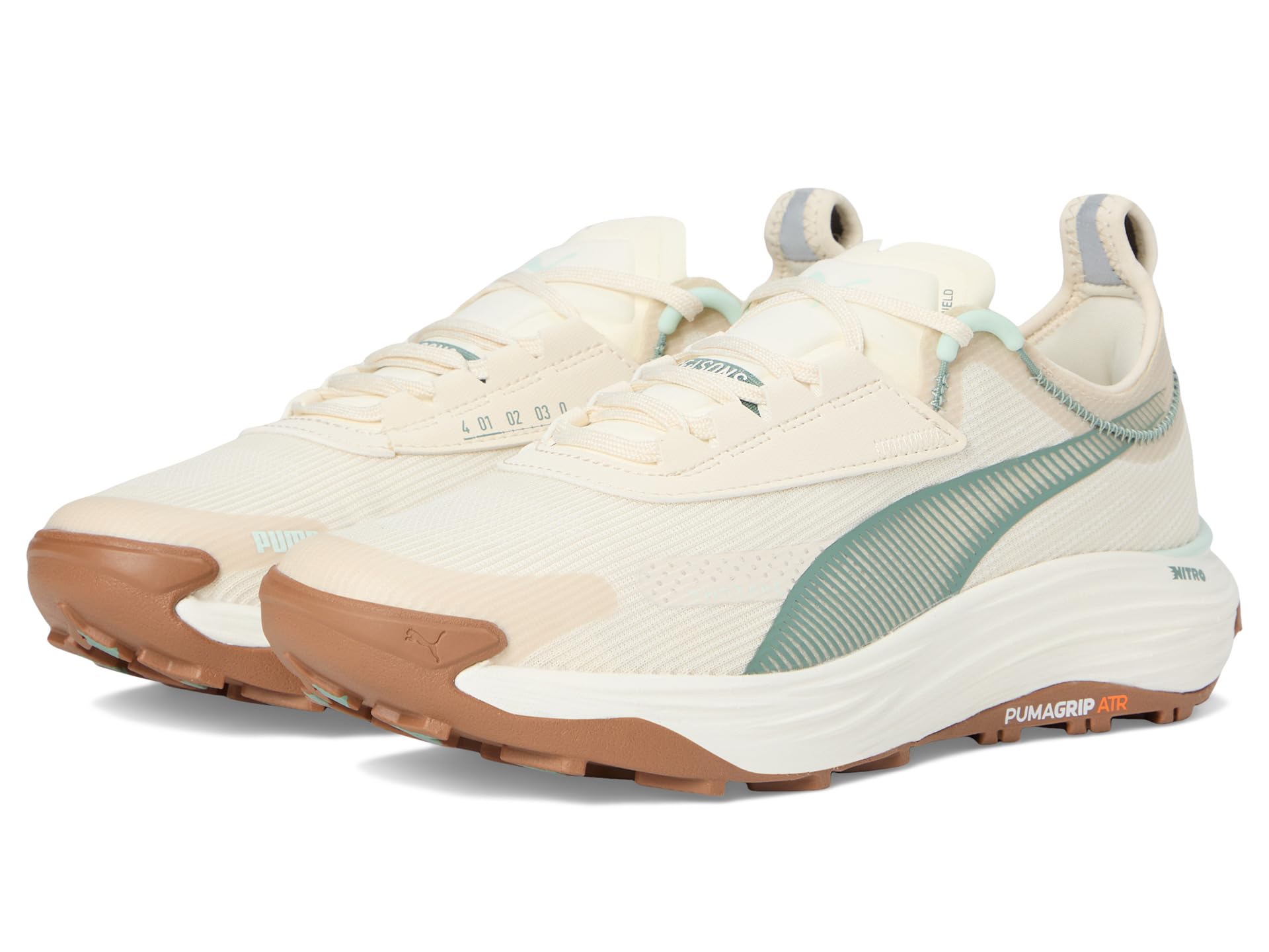 Кроссовки PUMA Voyage Nitro 3 Trail Running Shoes, цвет Alpine Snow/Warm White