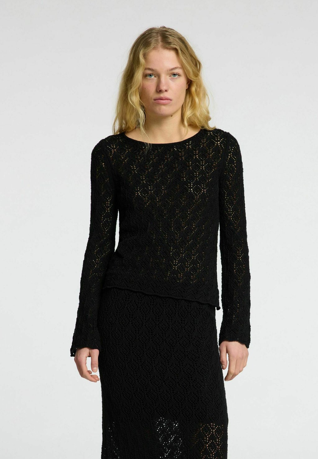 

Свитер LANGARM Selected Femme, черный