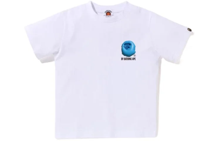 Футболка для детей с круглым вырезом A BATHING APE, белый синий