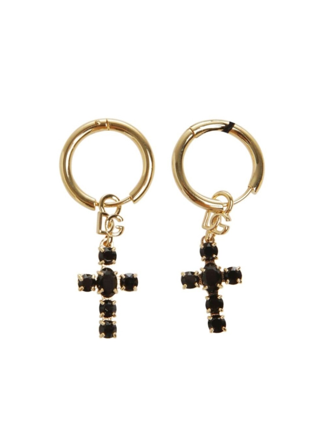 

Серьги-кольца крест-накрест Dolce & Gabbana, золотой