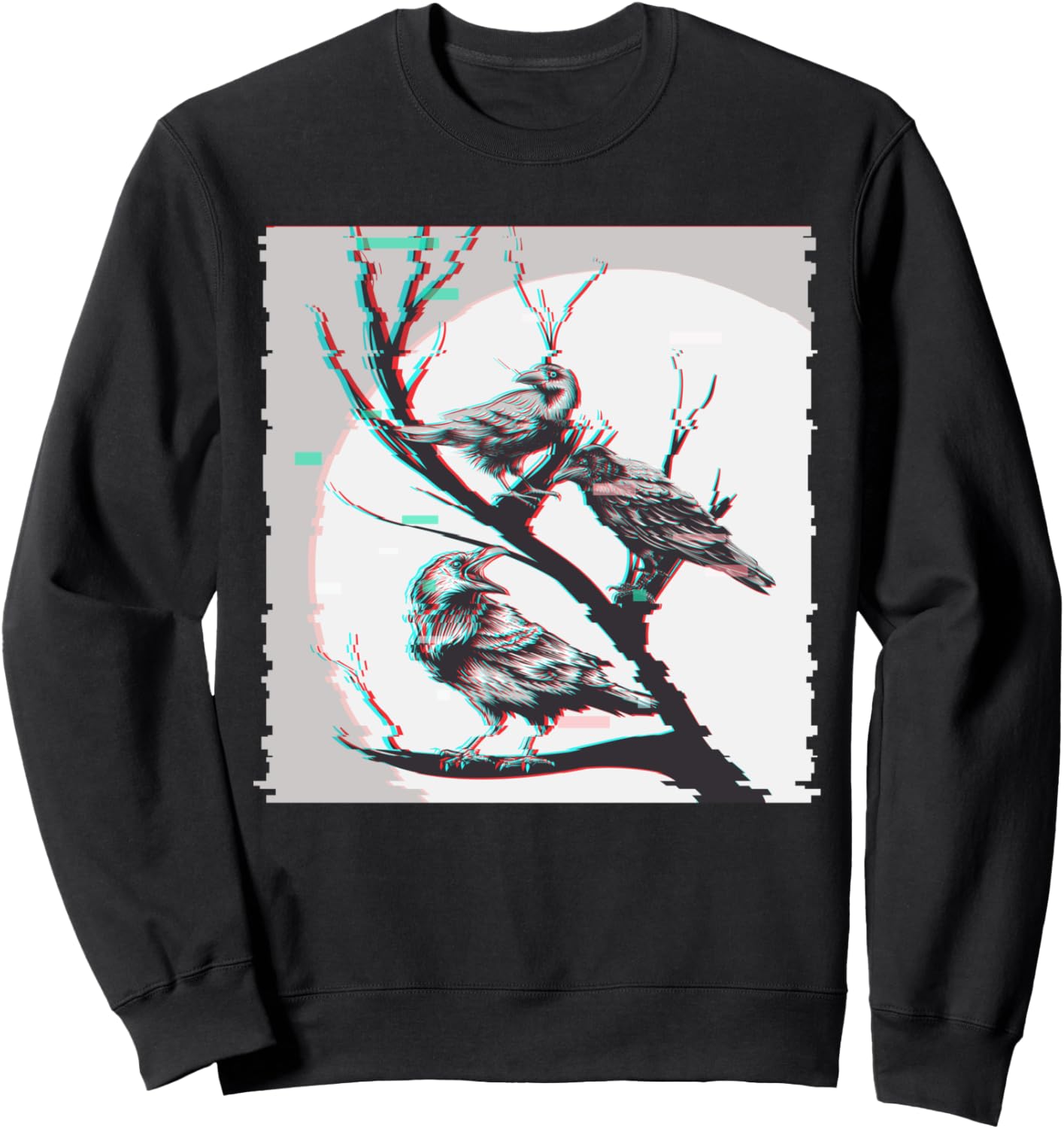 

Ретро-толстовка с изображением стаи ворон и ворон Raven And Crow Birdwatcher Bird Clothes, черный