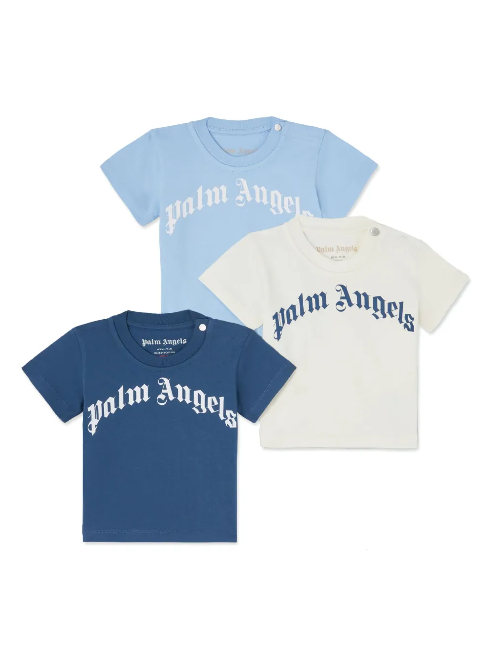 

Футболка с логотипом Palm Angels Kids, синий