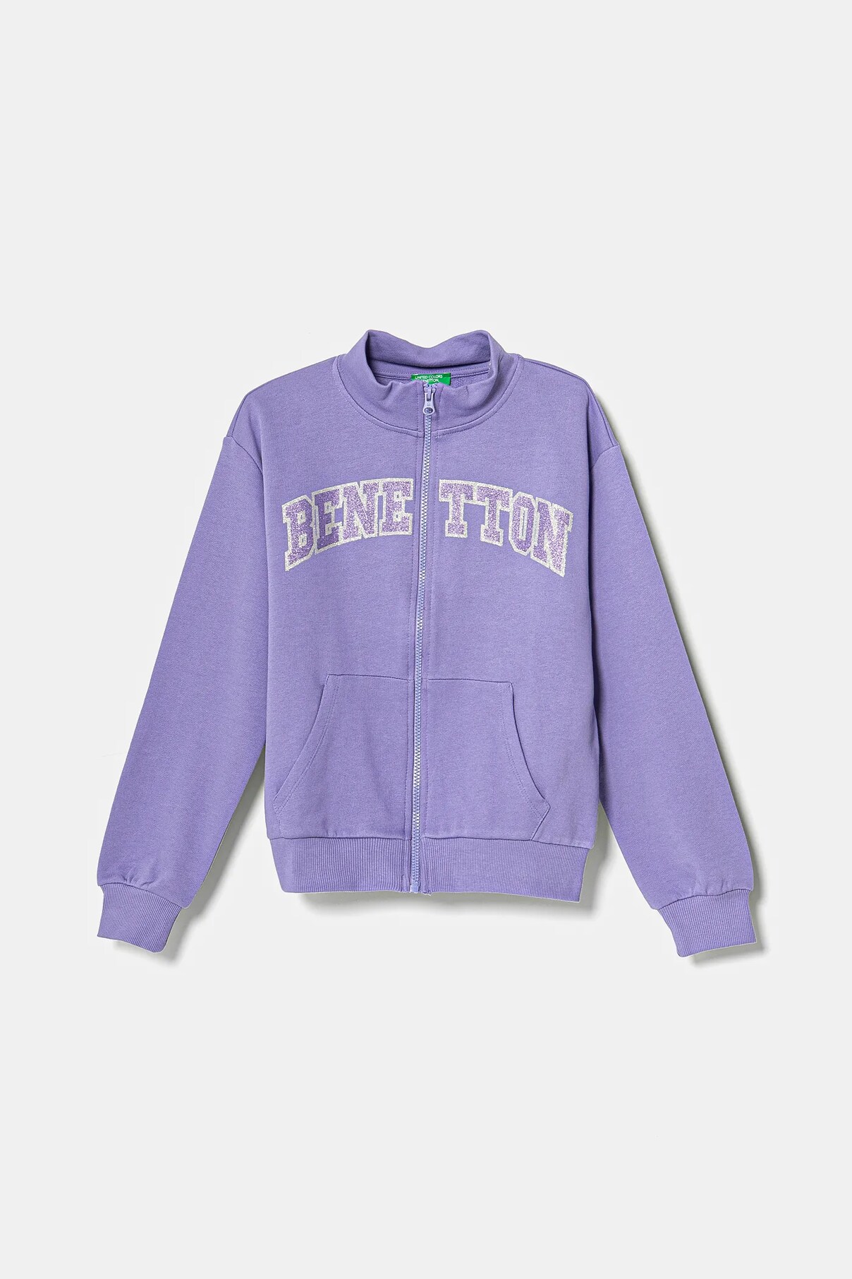 

Детская хлопковая толстовка United Colors Of Benetton, фиолетовый