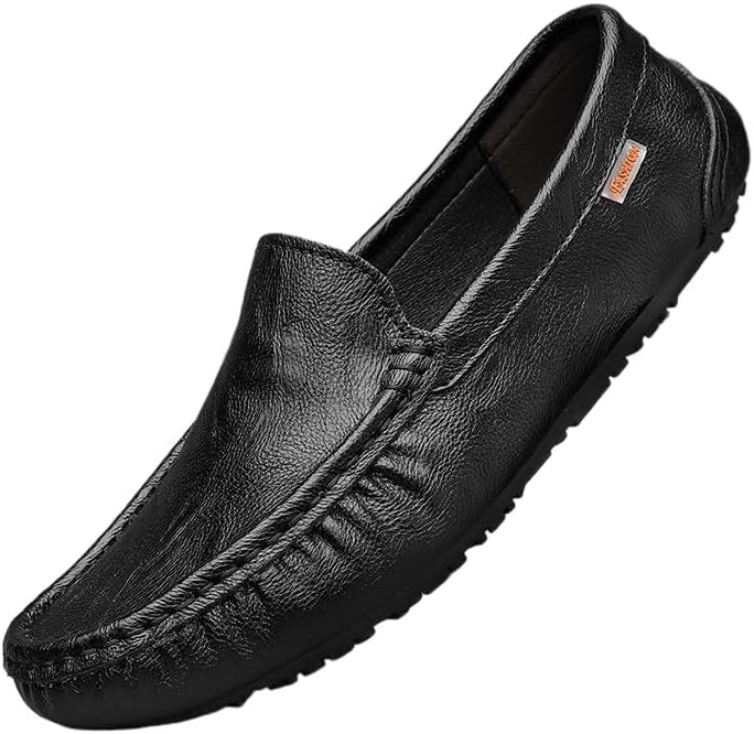 

Мужские премиальные лоферы Hhhchpm из натуральной кожи, удобные слипоны, дышащие туфли, модные тапочки, черный