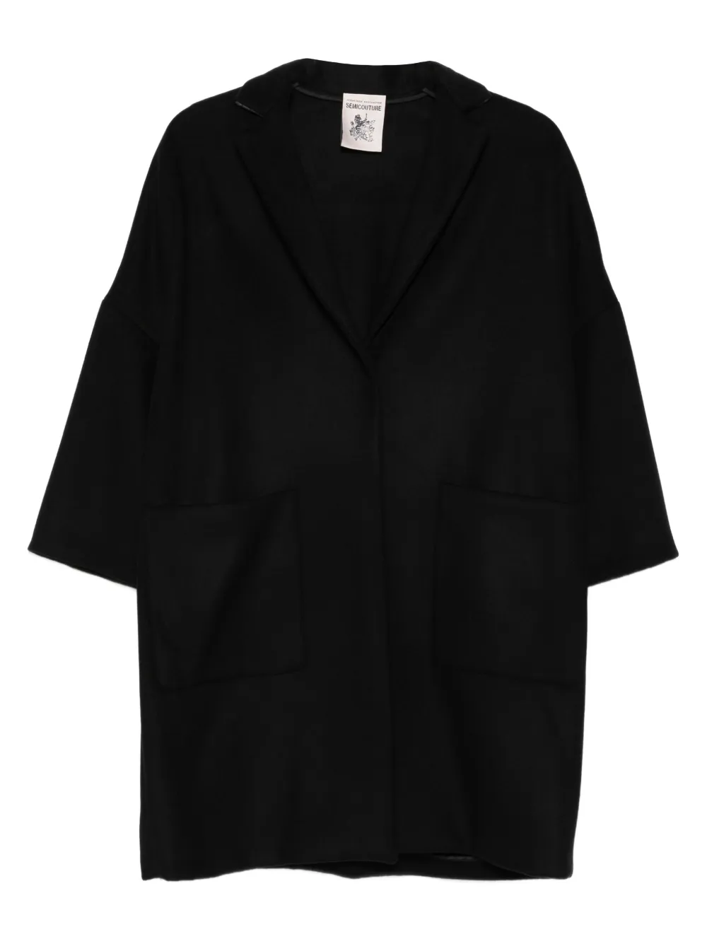 

Пальто из смесовой вирджинской шерсти Semicouture, черный