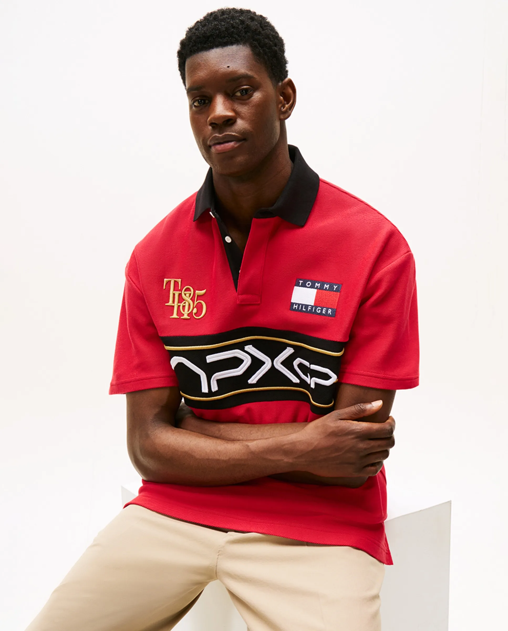 

Мужская футболка с коротким рукавом и круглым вырезом Tommy Hilfiger, красный