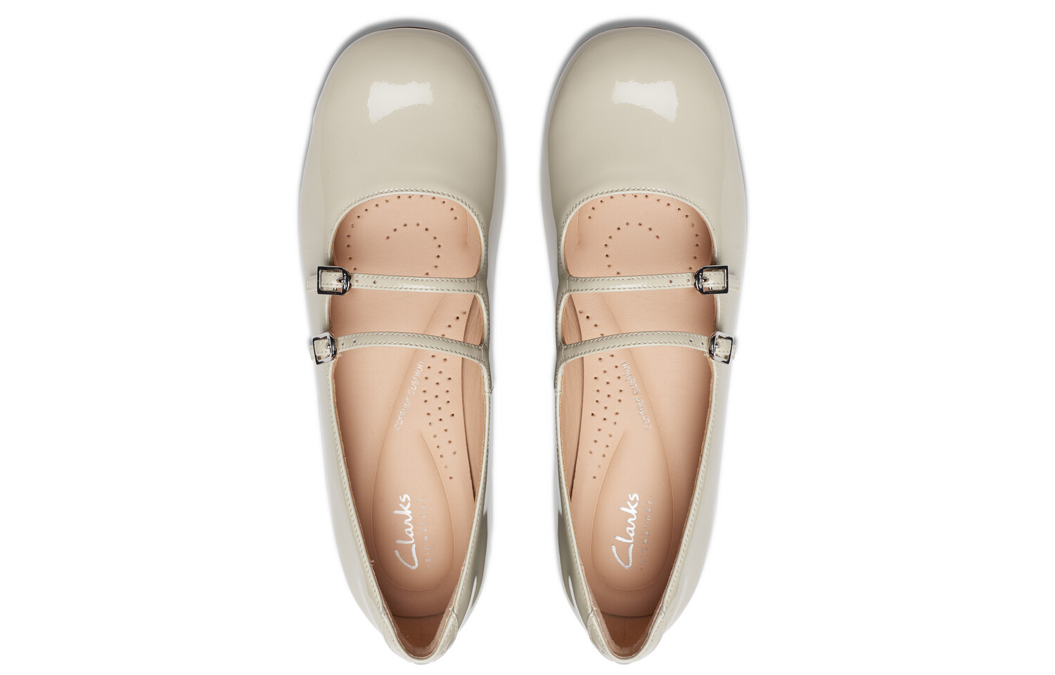 Женская повседневная обувь женская белая Clarks — фото 3